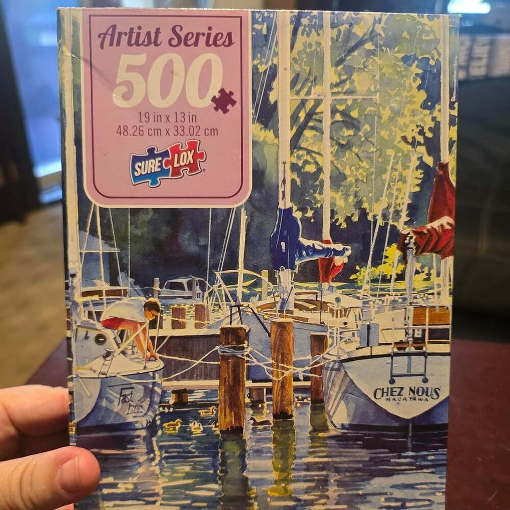 Sure-Lox April Cottage Artist Series 1000 Piece Jigsaw Puzzle